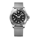 HydroConquest 42mm Mens Watch Black Mesh, , hi-res