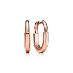 Tiffany Lock Small Earrings in Rose Gold