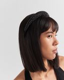 Satin hairband with crystals, , hi-res