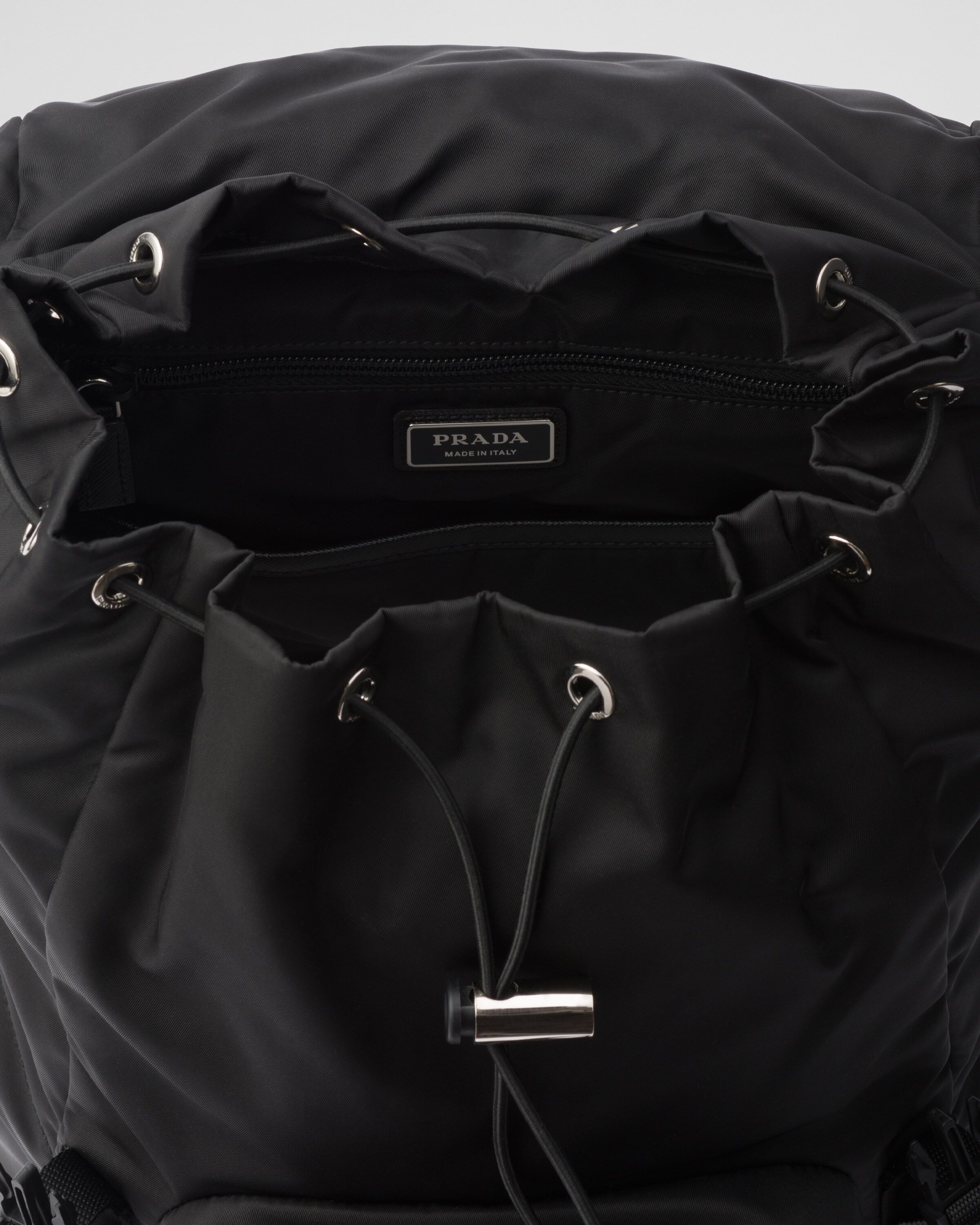 Re Nylon and Saffiano leather backpack