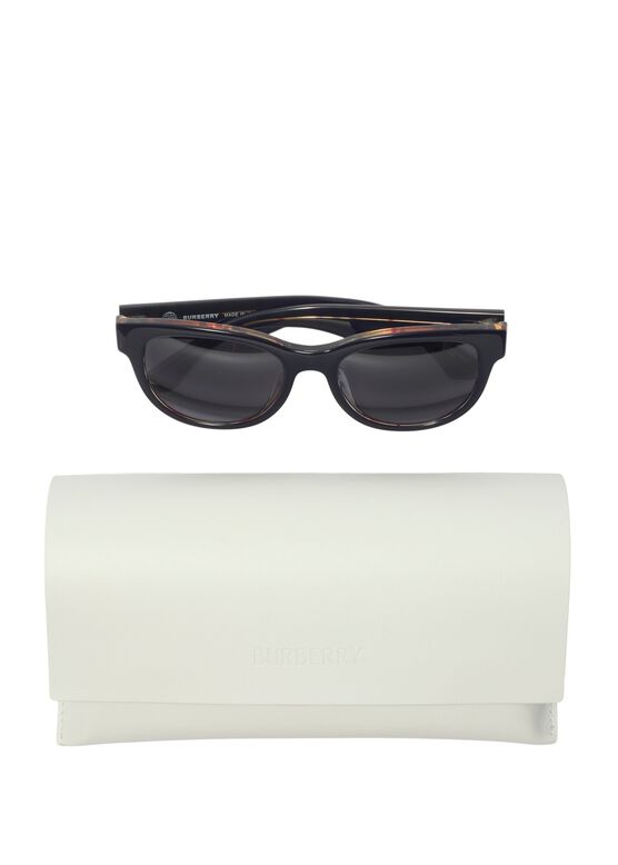 Check Round Sunglasses, , hi-res