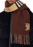 Wide Reversible Check Cashmere Scarf, , hi-res