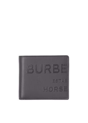 Horseferry Print Leather International Bifold Wallet