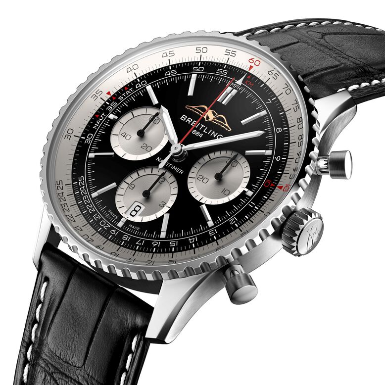 Navitimer B01 Chronograph 43 Stainless Steel Watch, , hi-res