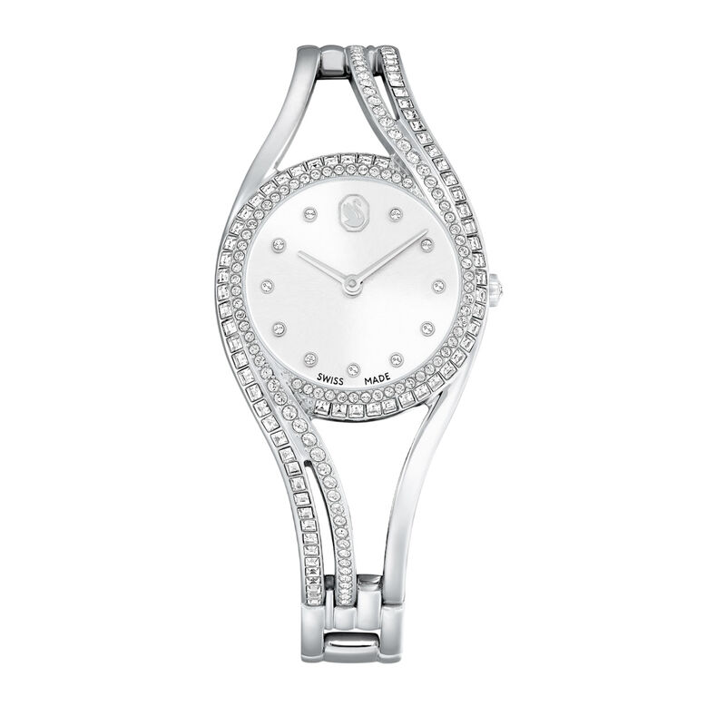 Hyperbola Silver Steel Watch - Silver, , hi-res