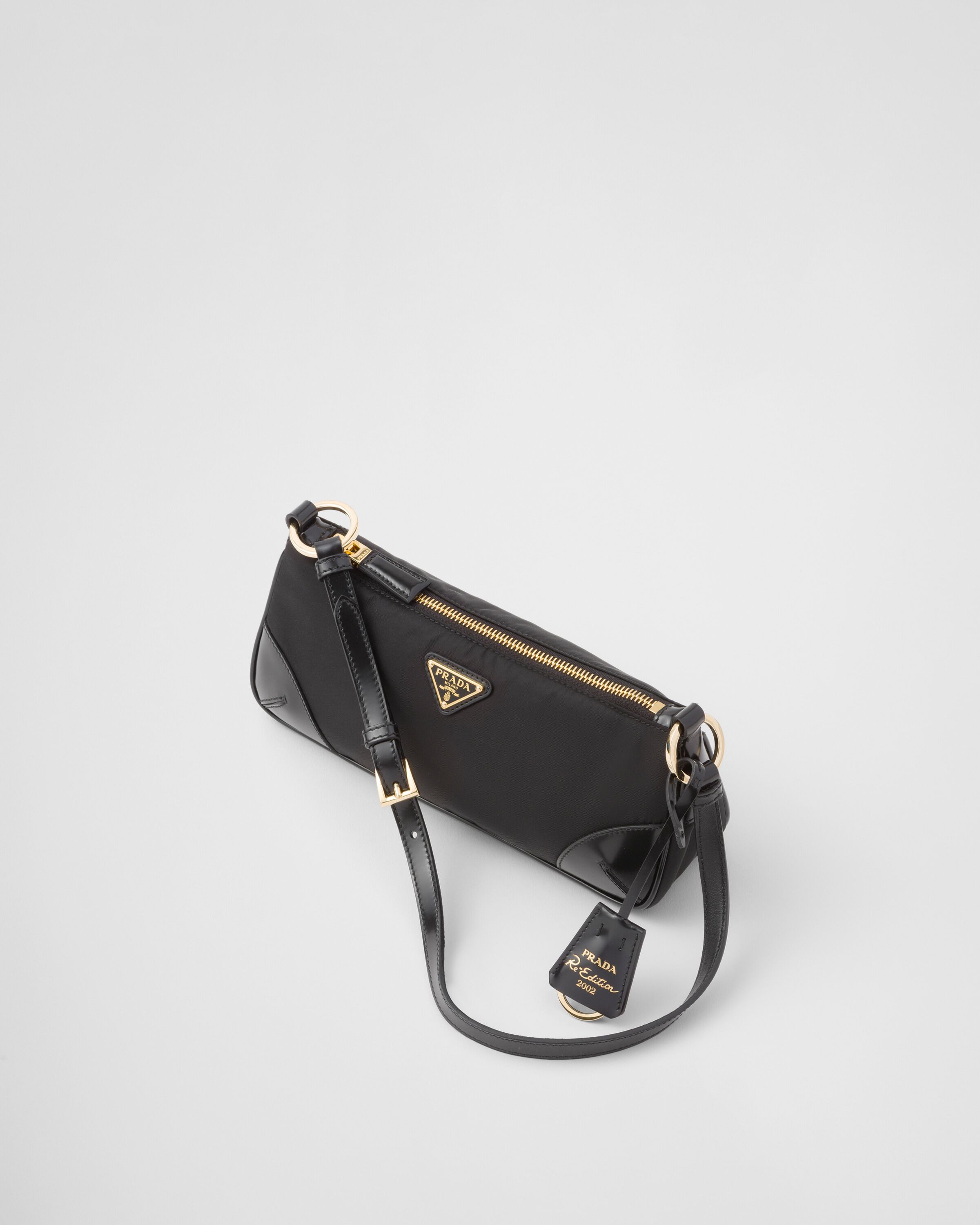 Re Edition 2002 Re Nylon and brushed leather shoulder bag