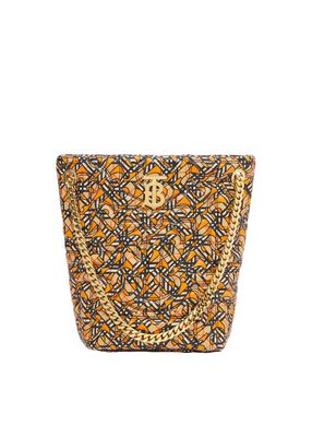 Monogram Quilted Leather Small Lola Bucket Bag