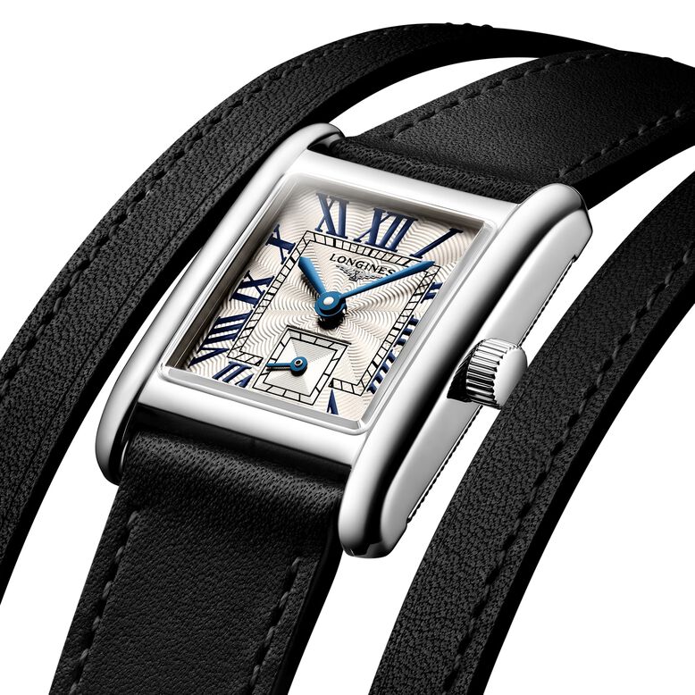 Mini Dolcevita 21.5mm X 29mm Ladies Watch Black Strap, , hi-res