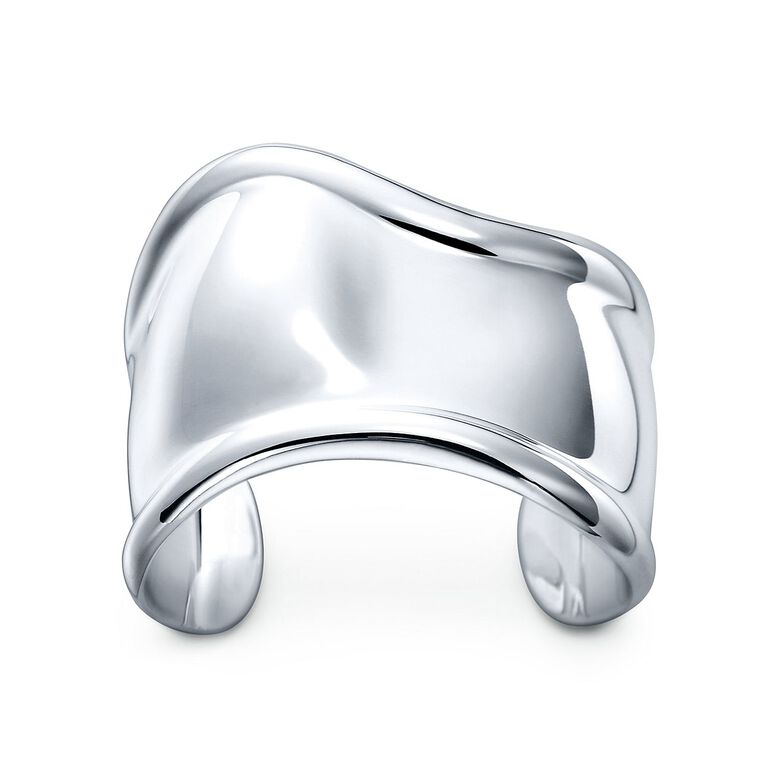 Elsa Peretti&reg; Small Bone Cuff in Silver, 43 mm Wide - Size Small, , hi-res