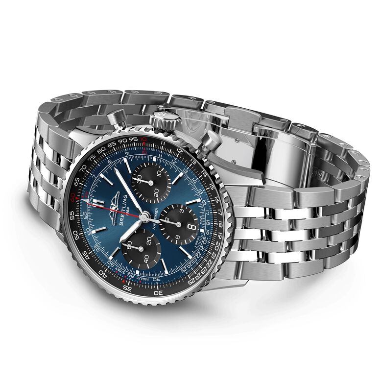 Navitimer B01 Chronograph 41 Stainless Steel Watch, , hi-res