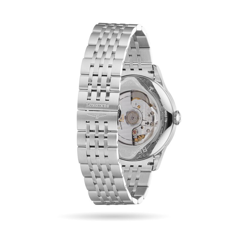 Record 40mm Mens Watch Sunray Silver, , hi-res
