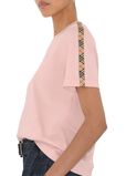 Check Trim Cotton T-shirt, , hi-res