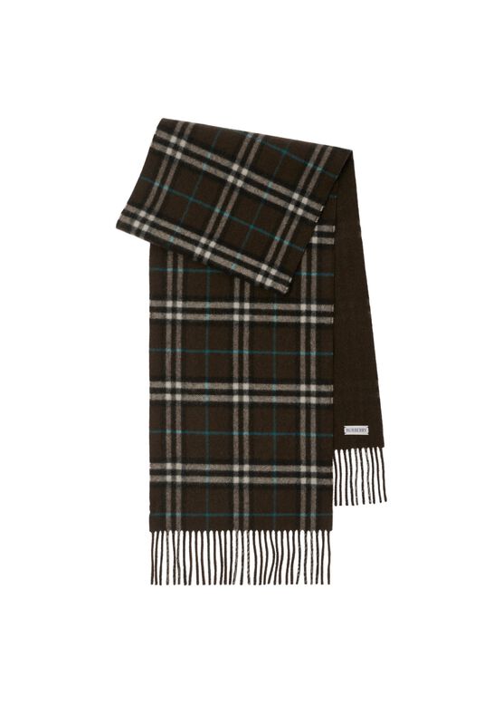 Reversible Check Cashmere Scarf, , hi-res
