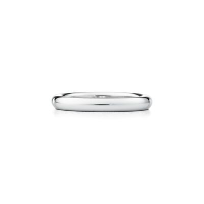 Elsa Peretti® stacking band ring in platinum. - Size 4 1/2