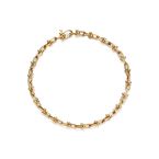 Tiffany City HardWear micro link bracelet in 18k gold, medium, , hi-res