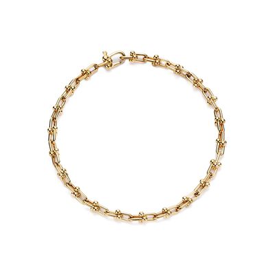 Tiffany HardWear Micro Link Bracelet in Yellow Gold - Size Medium