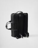 Re-Nylon and Saffiano leather briefcase, , hi-res