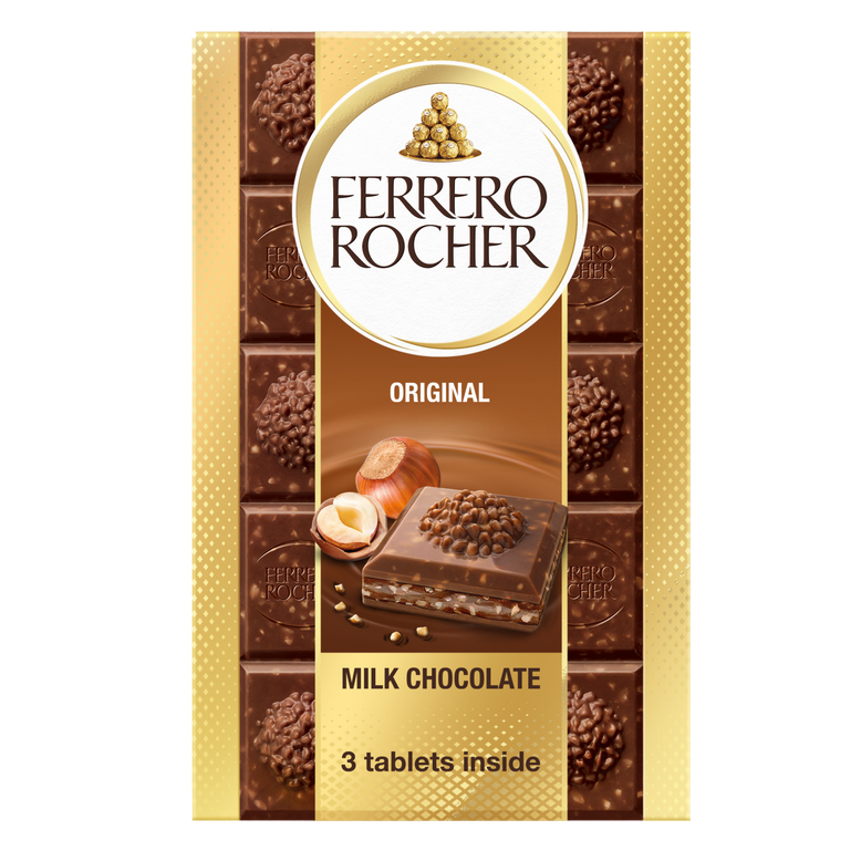 Rocher Tablets Milk Chocolate Flavour, , hi-res