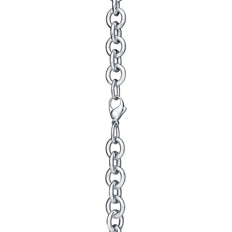 Return to Tiffany&trade; Heart Tag Chain Link Necklace in Silver, , hi-res