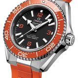 Seamaster Planet Ocean 600M 42mm Mens Watch Orange Rubber Strap, , hi-res