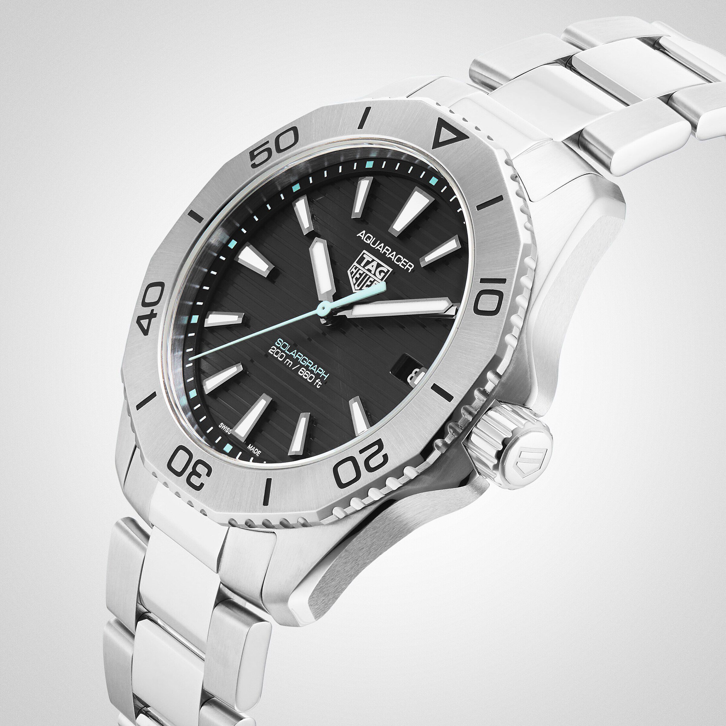 Tag Heuer Aquaracer 200 Professional Solargraph 40mm Mens Watch