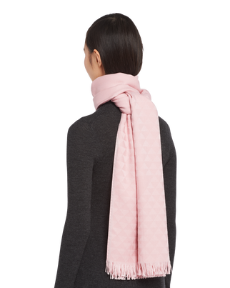 Jacquard cashmere scarf, , hi-res