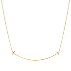 Tiffany T Smile Pendant in Yellow Gold, Large