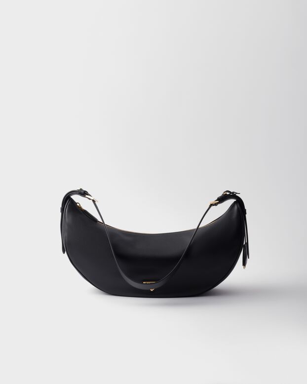 Prada Demi-lune large leather shoulder bag, , hi-res