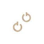 Tiffany T T1 Open Hoop Earrings in Gold with Diamonds,  Tiffany T T1 Open Hoop Earrings in Gold with Diamonds