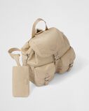 Re-Nylon medium backpack with pouch, , hi-res
