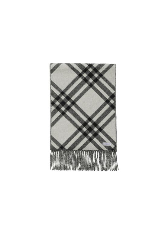 Check Cashmere Scarf, , hi-res
