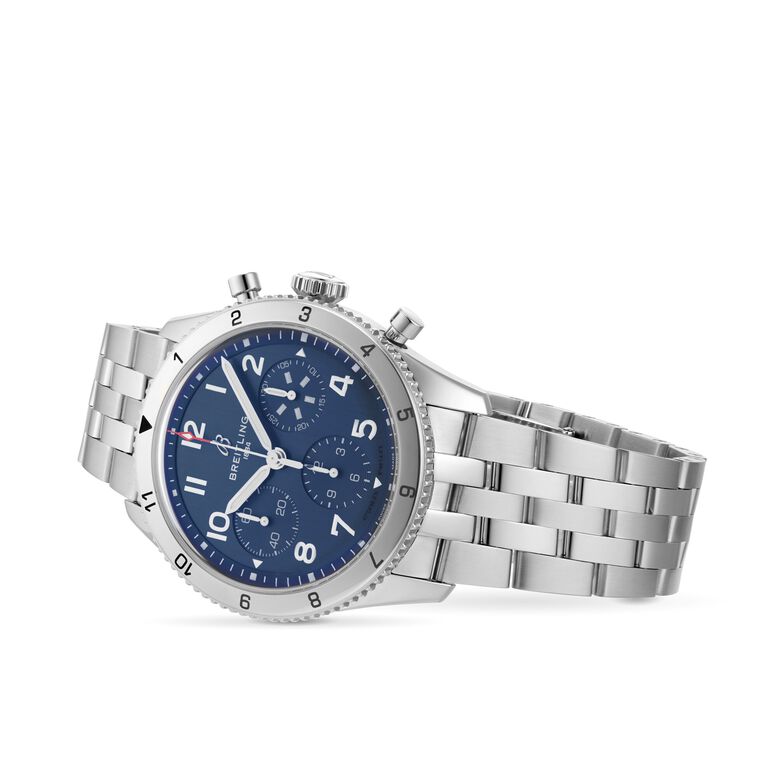 Classic AVI Chronograph 42 Tribute to Vought F4U Corsair Stainless Steel Watch, , hi-res