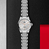1926 28mm Ladies Watch Steel Case Diamond-Set Silver Dial, , hi-res