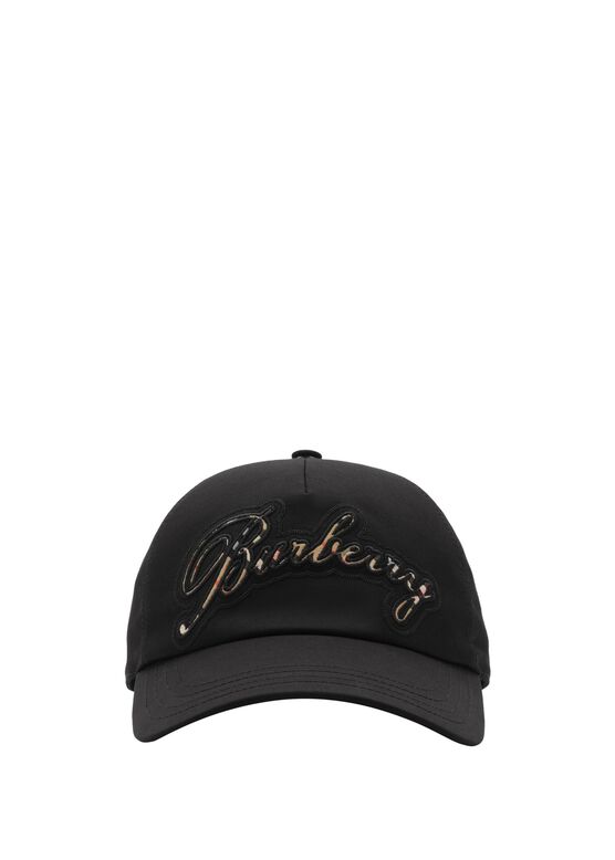 Check Cursive Logo Gabardine Baseball Cap, , hi-res