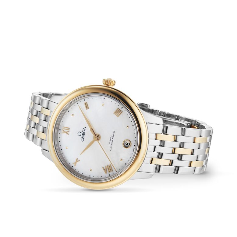 De Ville Prestige Co-Axial Master Chronometer 34mm Ladies Watch White, , hi-res
