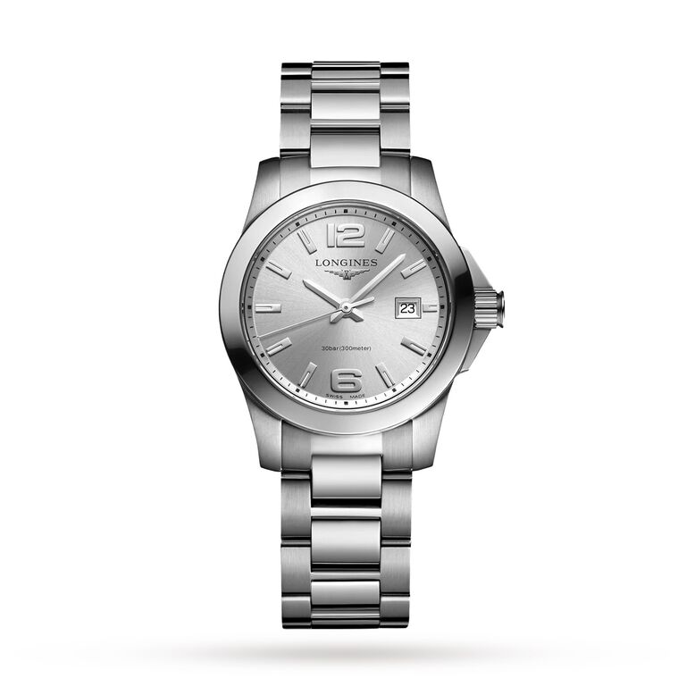 Conquest 29.5mm Ladies Watch Sunray Silver, , hi-res