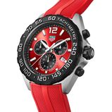 Formula 1 Quartz Chronograph 200M 43mm Mens Watch Red Rubber, , hi-res