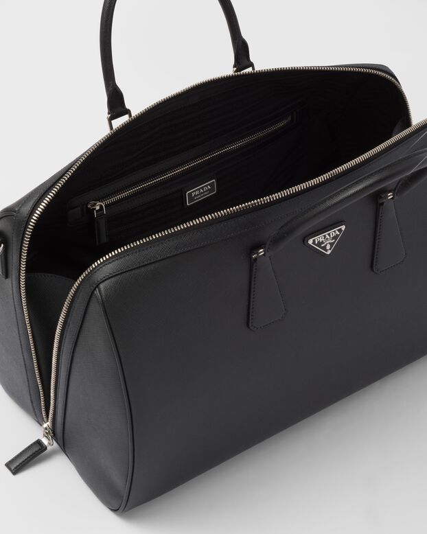 Saffiano leather travel bag, , hi-res