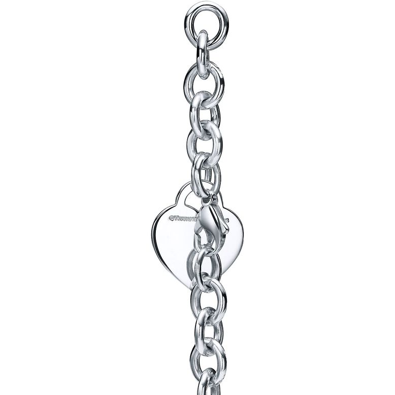 Return to Tiffany&trade; Heart Tag Charm Bracelet in Silver, , hi-res