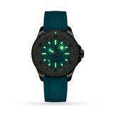 Superocean Automatic 36 Stainless Steel Turquoise Rubber Watch, , hi-res