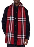Reversible Check Wool Silk Scarf, , hi-res