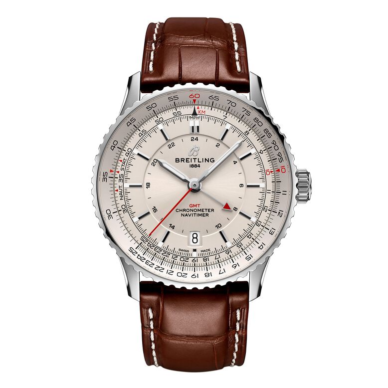 Navitimer Automatic GMT 41mm Mens Watch Silver, , hi-res