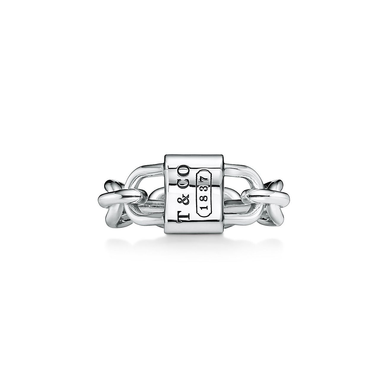 Tiffany & Co Tiffany 1837™ Small Double Lock Ring in Sterling