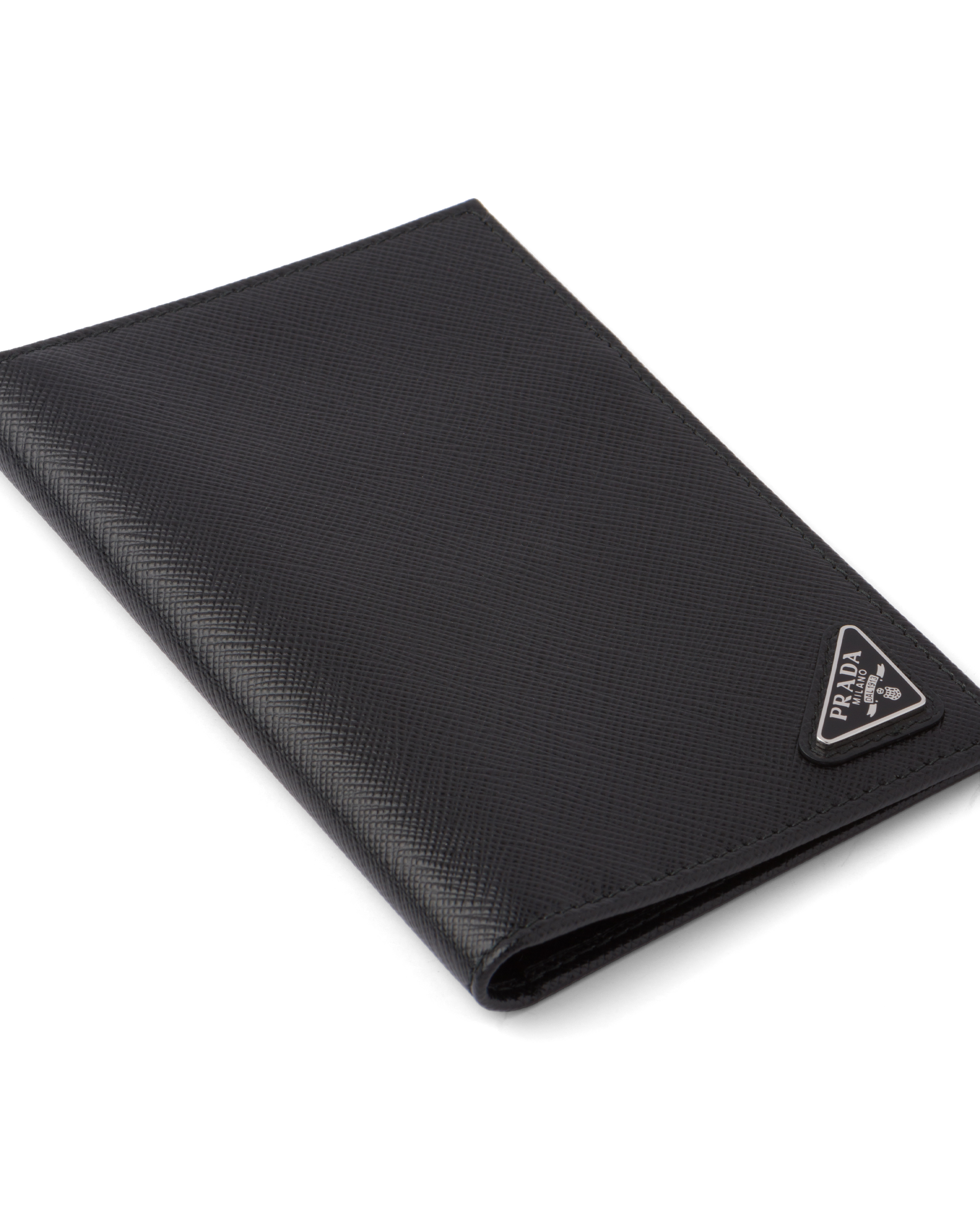 Prada Saffiano leather passport holder Wallets Heathrow Reserve