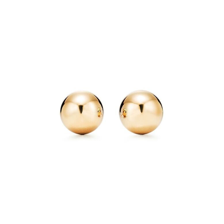 Tiffany HardWear Ball Earrings in Yellow Gold, 8 mm - Size 8MM diameter, , hi-res