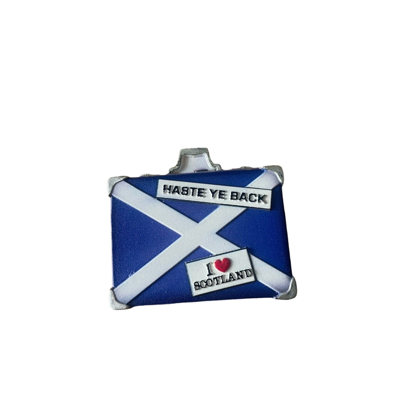 Scotland Icons Suitcase Wood Magnet, , hi-res