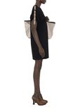 Check Trim Cotton T-shirt Dress, , hi-res