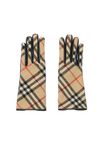 Check Wool Cashmere Gloves