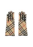 Check Wool Cashmere Gloves, , hi-res