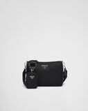Re-Nylon and Saffiano leather shoulder bag, , hi-res